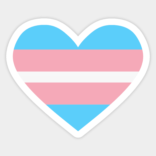 Trans pride heart Sticker by Marissa